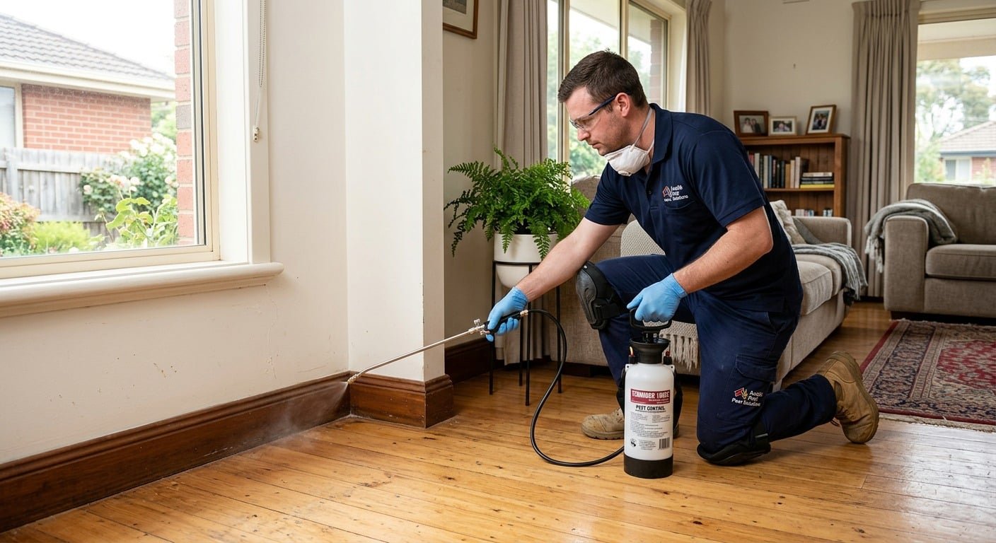 Termite inspection being carried out in Melbourne home