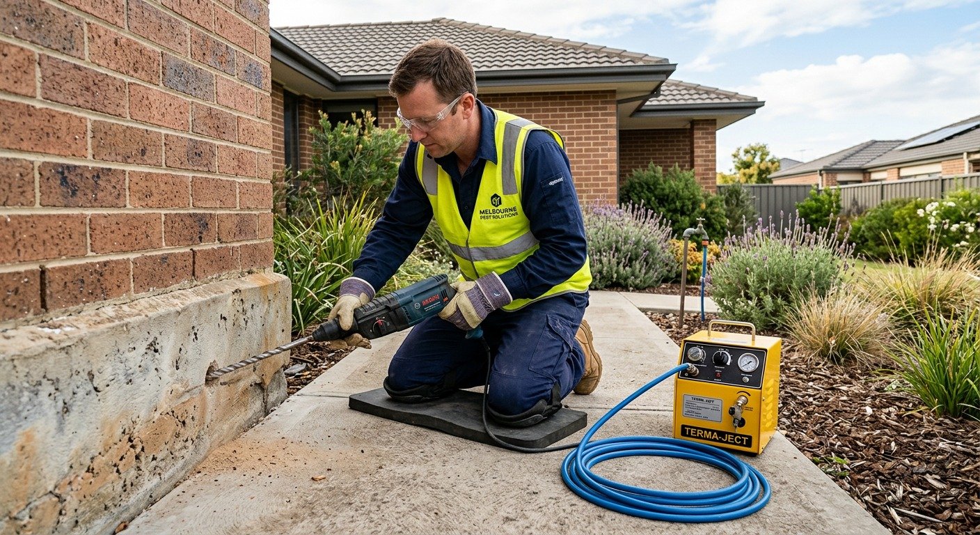 Termite chemical barrier treatment Melbourne